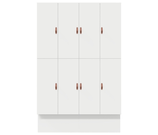 Marco de Cama con Almacenamiento  Blanco Madera Dura