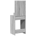 Mesa de tocador  con luces LED en Gris Sonoma - 50x41x135 cm