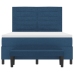 Cama con Sommier  con Colchón & Banco Azul 160x200 cm Tela