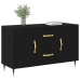 Aparador Negro de Roble 100x36x60 cm de Madera Elaborada