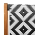 Banco de Jardín  Negro y Blanco 122x76x73.5 cm Madera Maciza de Acacia