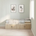 Estructura de cama  Roble Sonoma 90x190 cm