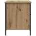 Cabinet de TV  de roble artesanal 80x40x50 cm de madera procesada y acero