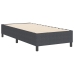 Cama Box Spring Gris Oscuro Individual de Tela de Pana