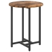 Mesa Lateral  2 pcs Madera de Roble Ahumada, Madera Ingenierizada y Metal