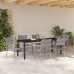 Conjunto de Comedor de Jardín  de 7 Piezas Gris de Poliratán