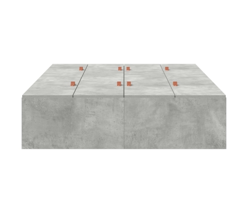 Estructura de cama Gris concreto Concreto Individual Robusta