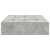 Estructura de cama Gris concreto Concreto Individual Robusta