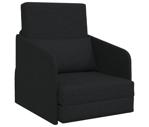 Sofá Cama Negro 2-en-1 65x80x83 cm