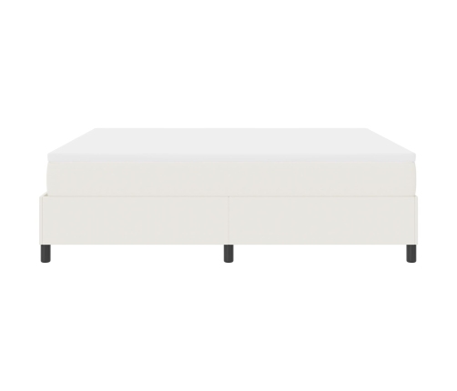 Cama Box Spring  con Colchón Crema Super King Tela de Pana