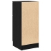 Armario Lateral de Roble Negro 30x30x70 cm Hecho de Madera Ingeniería