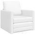 Sofá Cama de Piso  2 en 1 Blanco 74x77x81 cm Cuero Sintético
