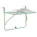 Mesa Colgante Plegable de Balcón - Verde Menta, 60x40 cm, Acero
