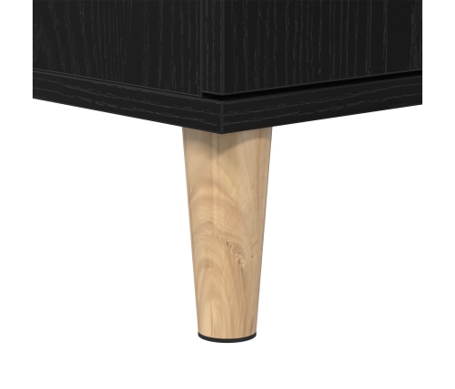 Armario de baño  Negro Roble 30x30x100 cm Madera elaborada