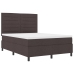 Cama con Box Spring y Colchón Gris Oscuro 140x200 cm Tela