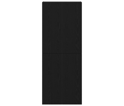 Armarios  2 pcs Negro Roble 69,5x34x180 cm Madera ingenierizada