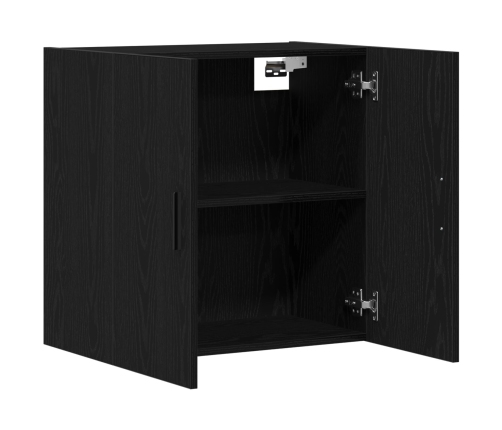 Armario de pared  roble negro 60x31x60 cm madera elaborada