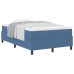 Cama Box Spring  con Colchón Azul 120x200 cm Tela de Corduroy