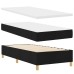 Cama con somier y colchón  Negra 90x200 cm Tela