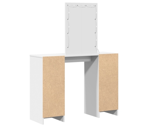 Tocador  con Luces LED Blanco 102x33x135 cm