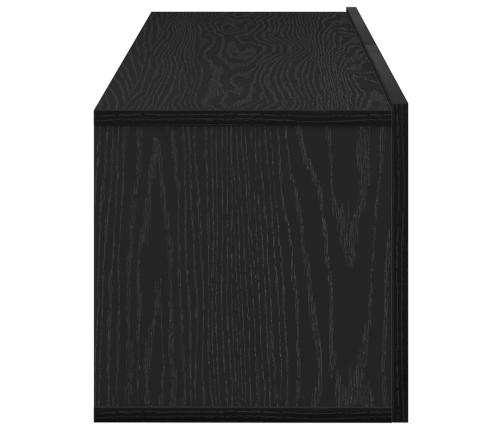 Armarios para TV 2 unidades Negro Roble 100x30x30 cm Madera