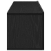 Armarios para TV 2 unidades Negro Roble 100x30x30 cm Madera