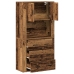 Highboard Madera Envejecida 80x33x150 cm Madera Estratificada