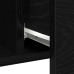 Aparador Negro de Roble 100x36x60 cm de Madera Elaborada