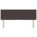 Cabecero diseño Lines marrón oscuro 160 cm tela