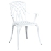 Conjunto de Comedor de Jardín de 5 Piezas  Blanco de Aluminio Fundido