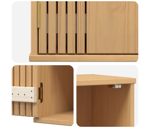 Armario de baño  35x30x55 cm de madera maciza de pino