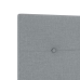 Luz de Cabecera LED Gris Claro 72 cm Tela