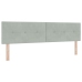 Cama con somier y colchón  Gris Claro 180x200 cm Terciopelo