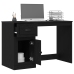 Escritorio  con almacenamiento roble negro 50x115x75 cm madera aglomerada