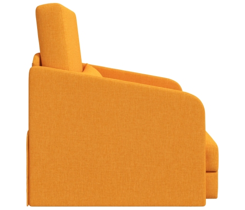 Sofá cama de suelo  2 en 1 Amarillo Oscuro 65x80x83 cm Tela