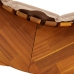 Tumbona Solar Juego de 2 Taupe Madera maciza de Acacia Estándar