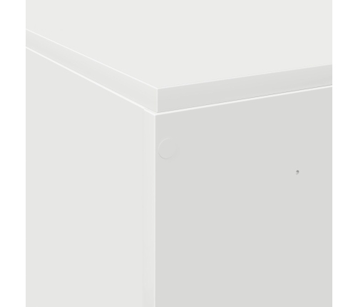 Estructura de Cama de Almacenamiento  Blanca 140x190 cm