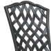 Set de Bistro de Jardín de 3 Piezas  en Negro de Aluminio Fundido
