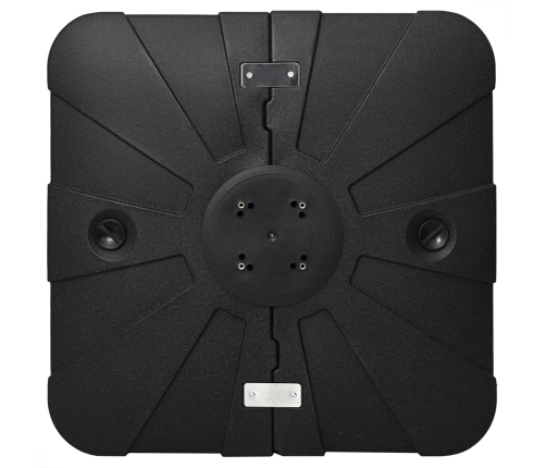 Set de Base de Parasol Cantilever de 2 Piezas  - 150kg de Arena o 113kg de Agua