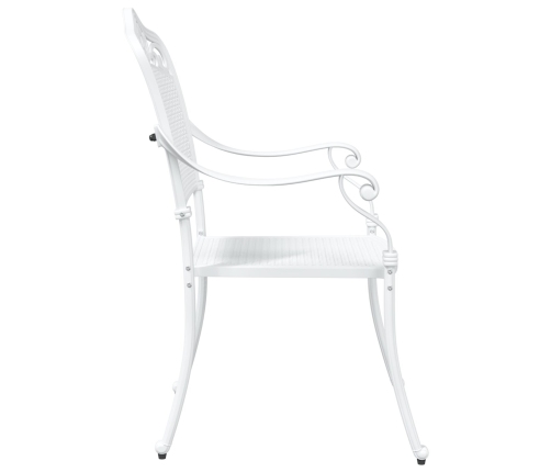 Silla de Exterior  Blanca Metal 62 x 64 x 93 cm Duradera