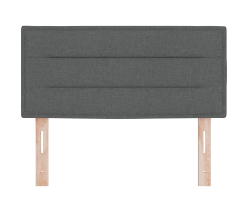 Cabecero de diseño Lines en gris oscuro de 100 cm de tela