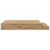 Cama de Almacenamiento  Marrón Madera elaborada 140 x 190 x 31.5 cm