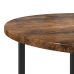 Mesa Lateral  2 pcs Madera de Roble Ahumada, Madera Ingenierizada y Metal