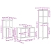 Conjunto de muebles de baño de 3 piezas  en madera elaborada gris sonoma