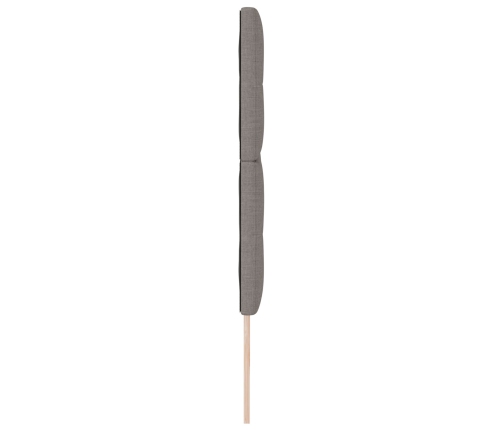 Cabecera  con botones acolchados taupe 200 cm tela