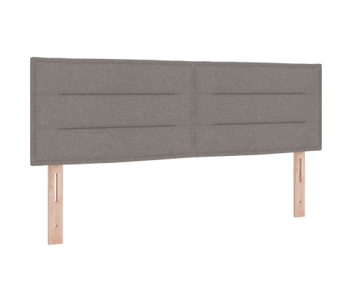 Cabecero  Diseño de Líneas Taupe 160 cm Tela