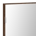 Gabinete Espejo de Baño  con Luz LED Roble Marrón 80x37 cm