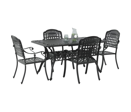 Juego de 3 Negro Aluminio Fundido Mediana