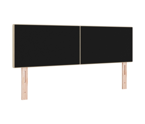 Cabecero  Diseño Simple Verde Claro Gris 140 cm Tela de Terciopelo