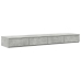 Mesa de Noche Gris Concreto Madera Elaborada 150 x 36.5 x 16.5 cm
